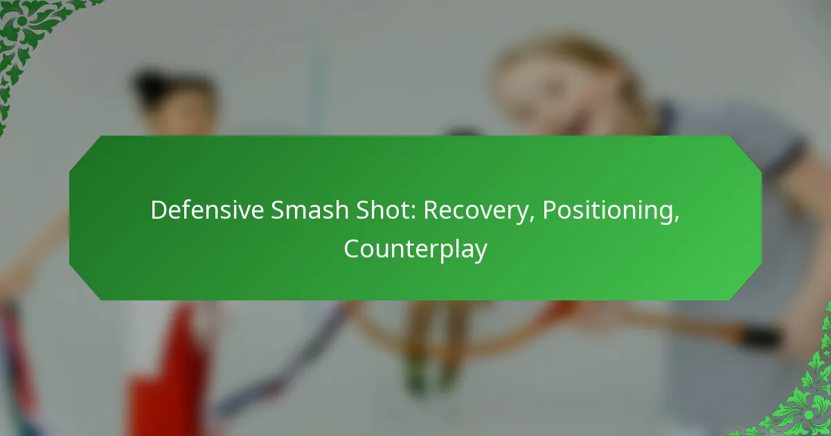 Defensive Smash Shot: Recovery, Positioning, Counterplay