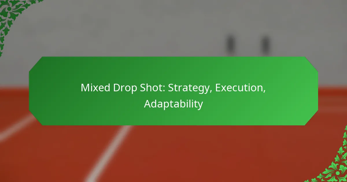 Mixed Drop Shot: Strategy, Execution, Adaptability